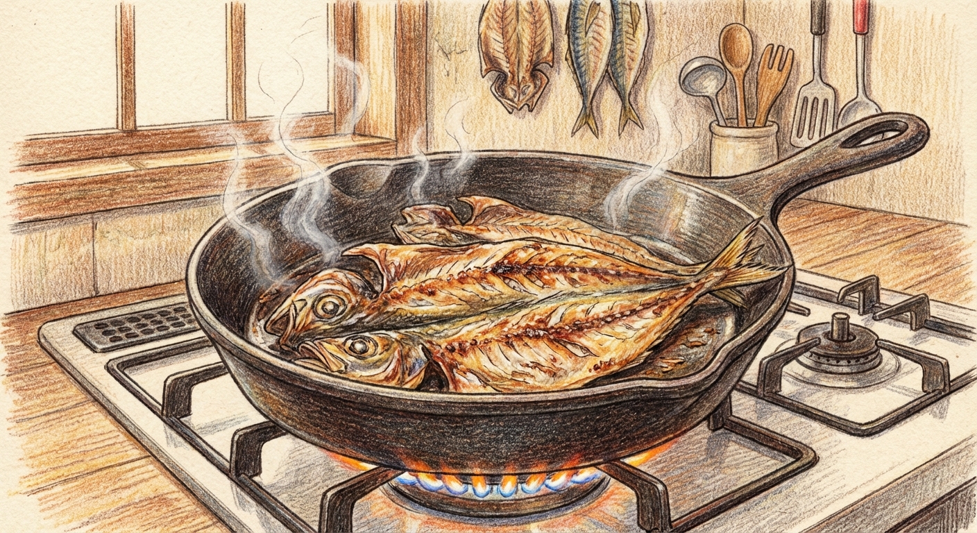 身の方から焼く