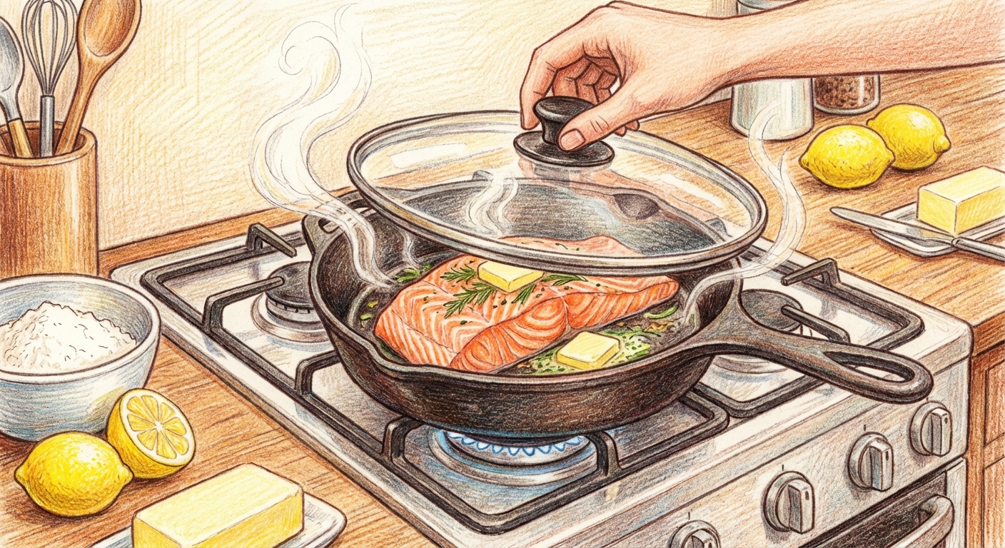 蒸し焼きにする