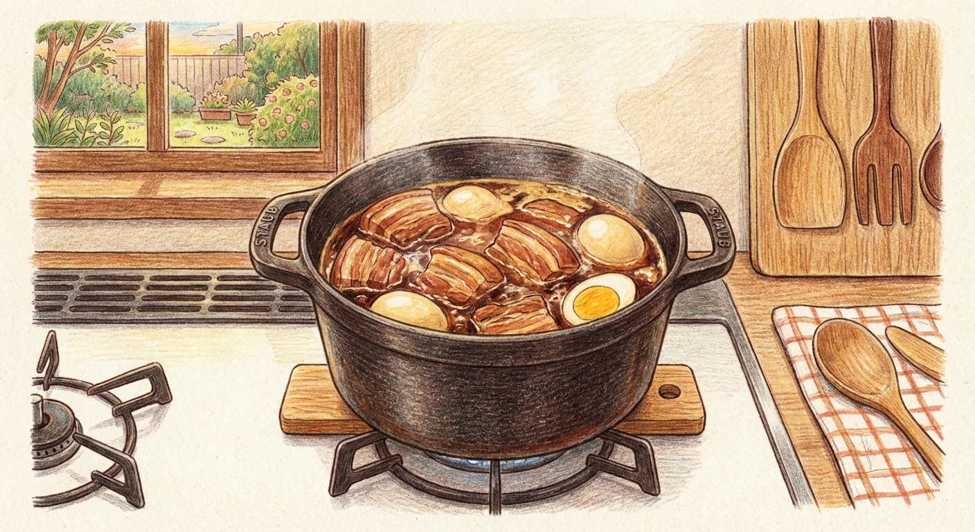 冷まして味を入れる