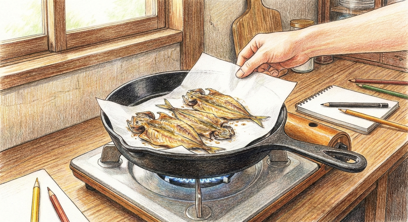 フライパンにセットする