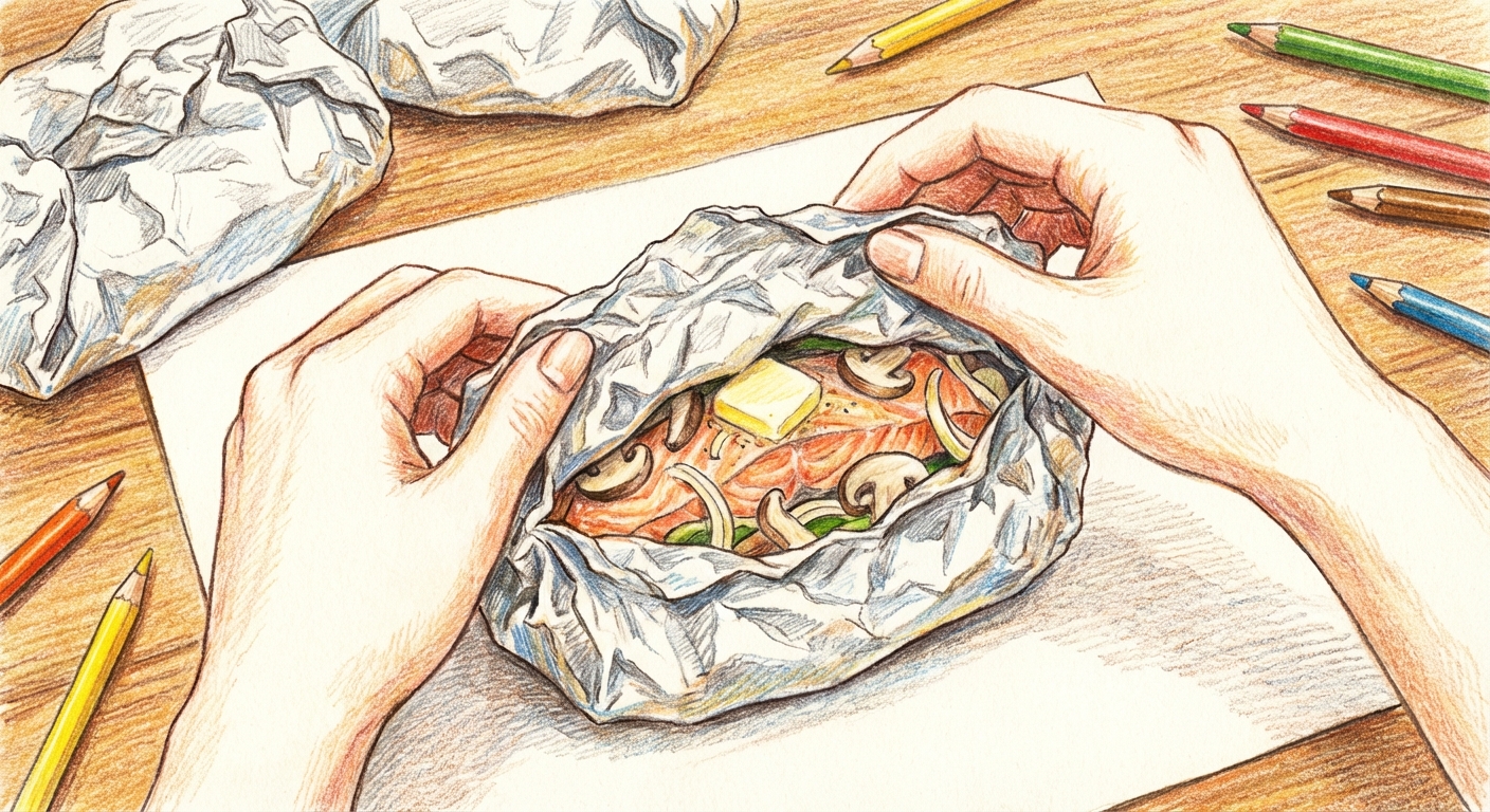 ホイルを閉じる