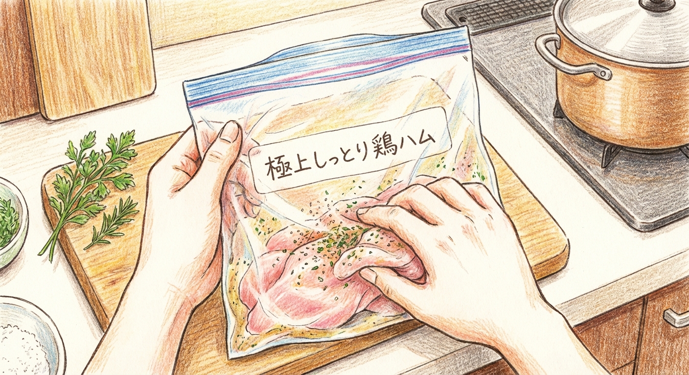 袋に入れて揉み込む