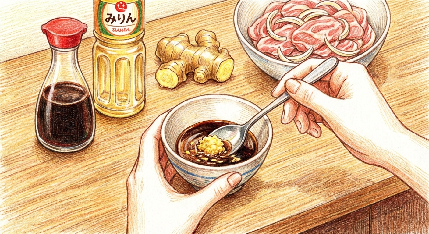 合わせ調味料を作る