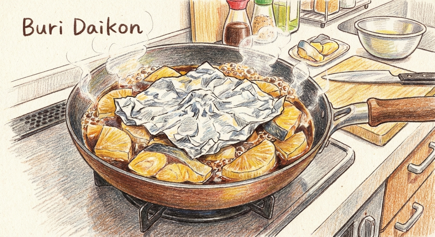 調味料を入れて煮込む