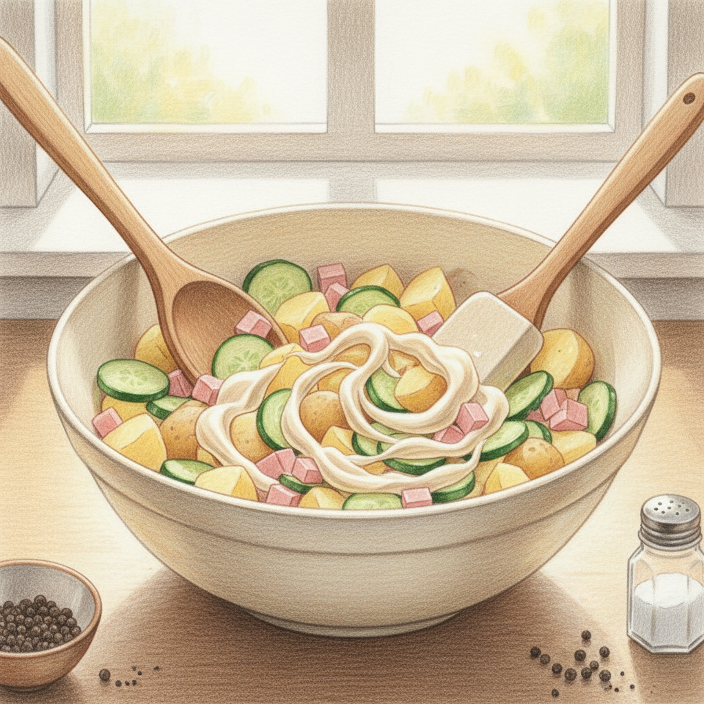 仕上げて和える