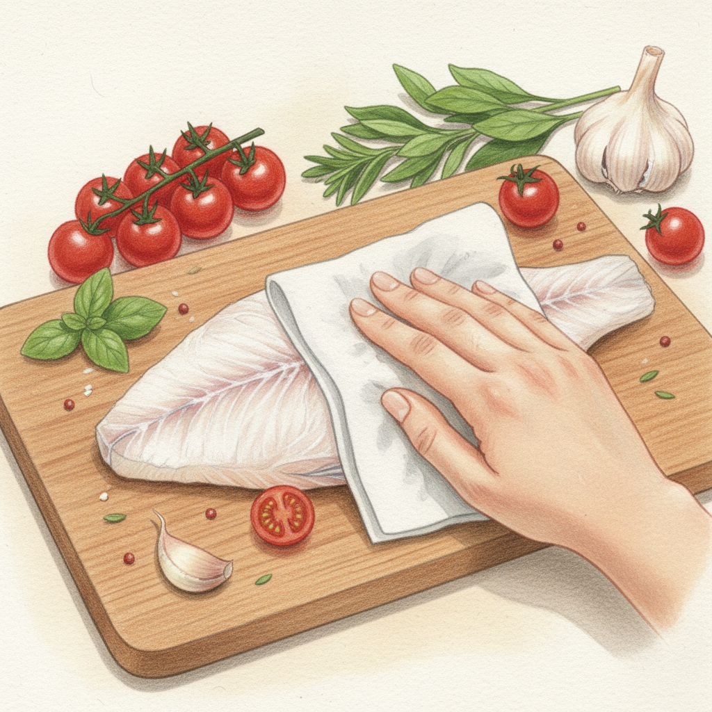 魚の下準備をする