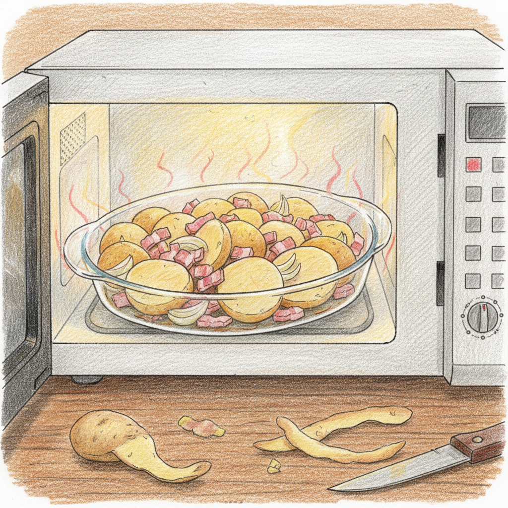 レンジで加熱する