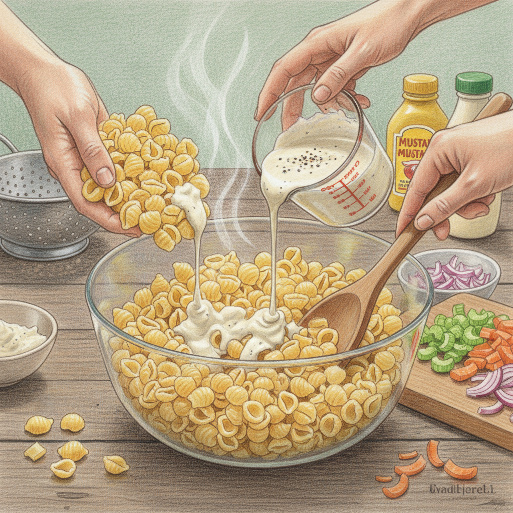 水気を切り、熱いうちに下味をつける