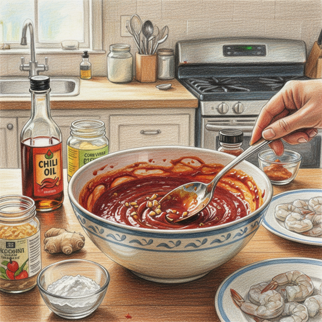 特製ダレを作る