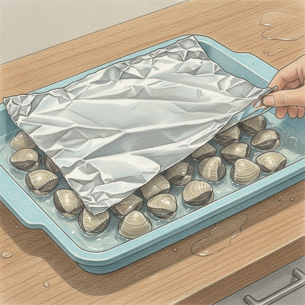 あさりの砂抜き